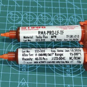 10 гр. Флюс STIRRI RMA-PRO-LF-TF (ROM1), універсальний, активний – завод. шприц