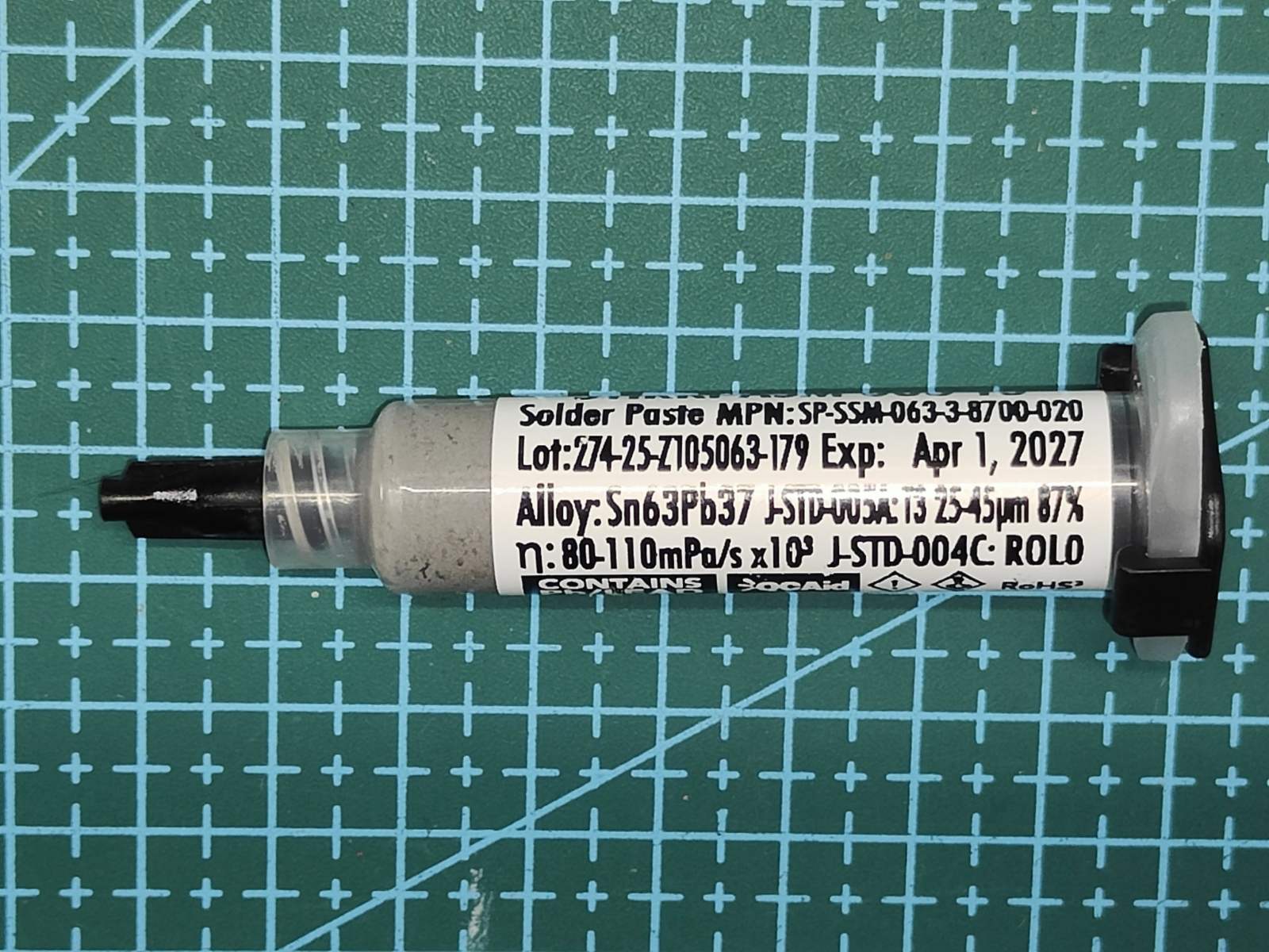 BGA паста STIRRI-ASM 063 T3 Sn63Pb37 (ROL0) - 20 гр. - Зображення 2
