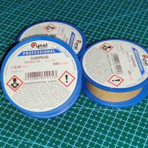 Припій з флюсом Sn60Pb40 Cynel, Польща - 0,5 мм, 100 гр.